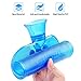 Hot Water Bottle, Ohuhu 2L Classic Premium Transparent Hot or Cold Water Bag for Pain Relief Hot Pack Therapy 2000ml 68oz, Blue, Home and Outdoor