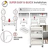 Amtido-3-Tier-Storage-Trolley-on-Wheels-Organiser-Metal-Utility-Rolling-Cart--Suitable-for-Kitchen-Bathroom-Bedroom-Organisation--White Amtido 3 Tier Storage Trolley on Wheels Organiser, Metal Utility Rolling Cart – Suitable for Kitchen, Bathroom, Bedroom…