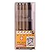 Sakura Pigma Micron pen, Archival pigment ink drawing pens - 6 pieces Manga Basic Set supplies for artist (005, 01, 05, 08, FB brush pen, Gelly roll pen white)