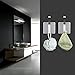 Taozun Coat Robe Hook Self Adhesive Towel Hooks Bathroom SUS304 Stainless Steel Brushed 4 Pack