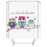 Elephant Beautiful Design Waterproof Fabric Polyester Bathroom Shower Curtain 72