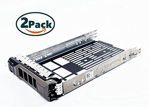 2-Pack 3.5 SAS SATA Tray Caddy Sled F238F 0F238F X968D 0X968D G302D 0G302D for Dell Poweredge T710 T610 T410 T310 T420 T320 series