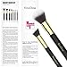 Makeup Brushes EmaxDesign 8 Pieces Makeup Brush Set Face Eye Shadow Eyeliner Foundation Blush Lip Powder Liquid Cream Cosmetics Blending Brush Tools (Golden Black)