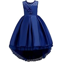 Amazon.com: Bridesmaid Dresses for Girls 8 9 Years Knee Length Size 7-16  Big Girls Kids Children Lace Tulle Tutu Ball Gowns Special Occasion Tops  Girl Dresses Size 9 Under 25 (Dark Purple,