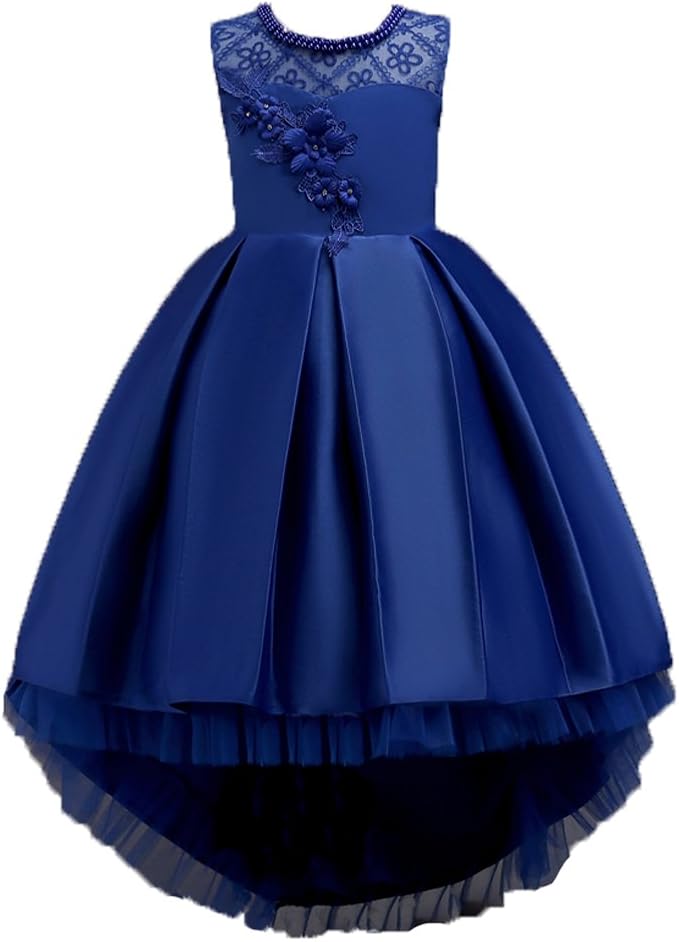Wulide Wulide Kinder Madchen Abendkleid Prinzessin Kleid Festkleid Mit Blumen Kleider Amazon De Bekleidung
