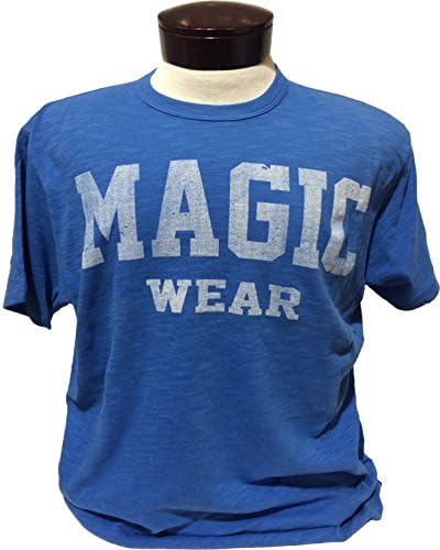 MagicWear Cotton Vintage Tee (Large, Royal Blue)