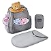 Baby Bag for Girls Diaper Bag with Changing Pad -Baby Bags for Boys Water-Resistant Large Maternity Bag Backpack - Stylish Grey and Durable for Men and Women - Gray