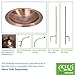 Achla Designs Classic II Copper Birdbath