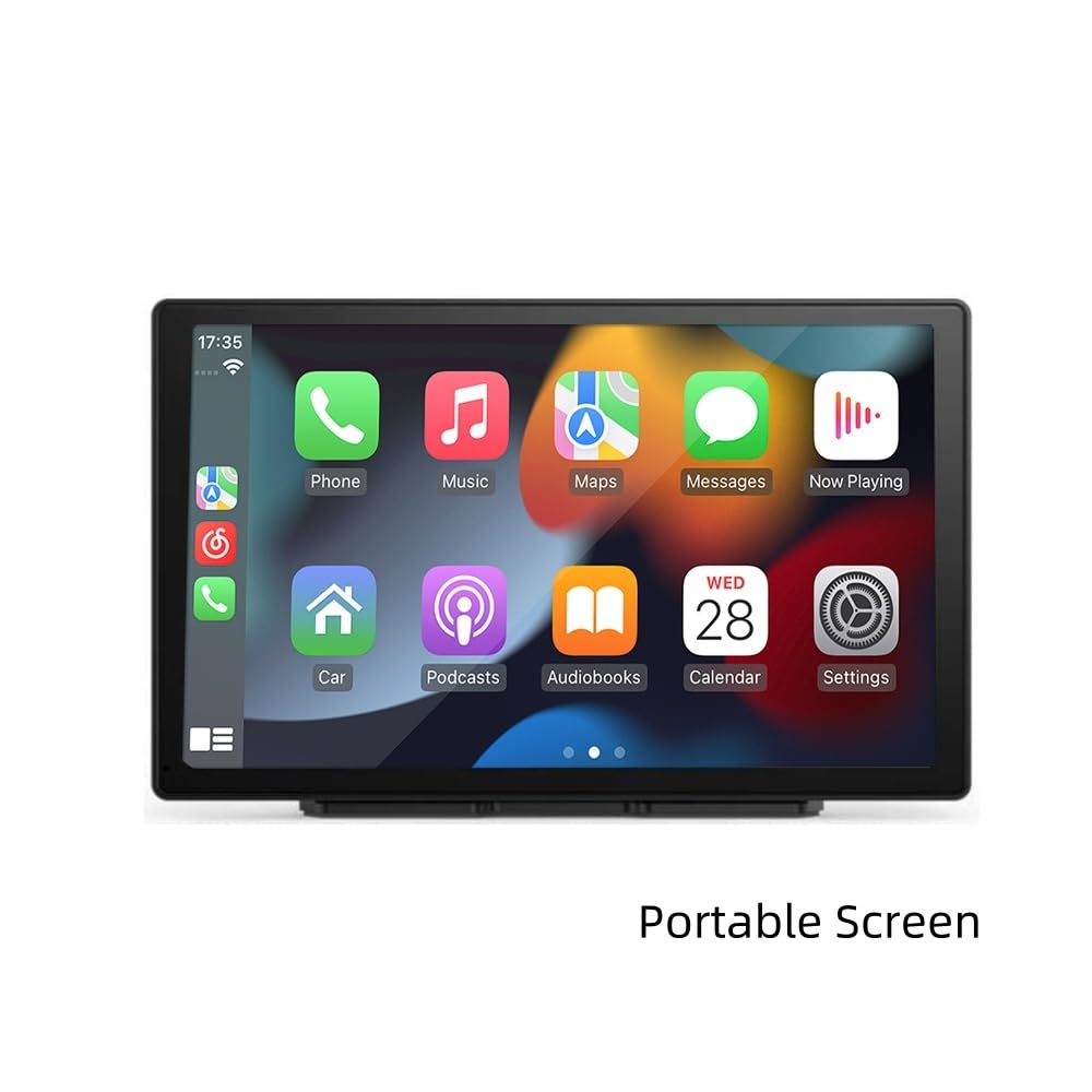 Photo 1 of Wireless Carplay with 4K Dash Cam, 9" Portable Carplay Screen for Car, Apple Carplay & Android Auto Car Satellite Radio with 1080P Backup Camera, GPS Navigation/Mirror Link/Voice Control/Bluetooth
