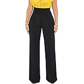 Hoefirm Work Pants for Women Business Casual Stretch Tall Straight Leg Slacks High Waisted Yoga Dress Pants