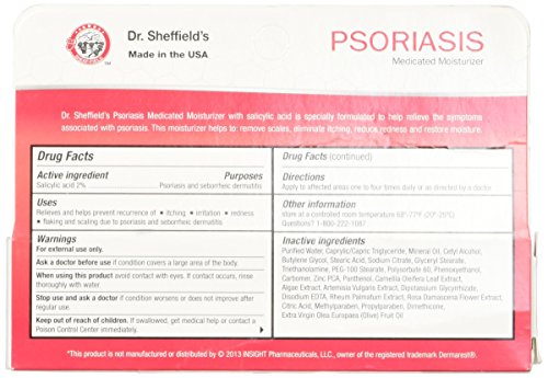 Psoriasis 2% Salicyclic Acid, Medicated Moisturizer, 1.0 Oz