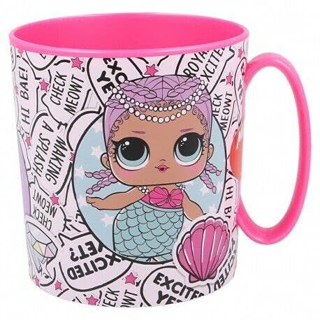 Gold1 Kids Character Licence Mug 350ML Drinking Re-Usable Plastic Cup Microwave Safe (LOL)