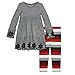 Burt's Bees Baby Girls' Organic V-Neck Dress & Legging Set