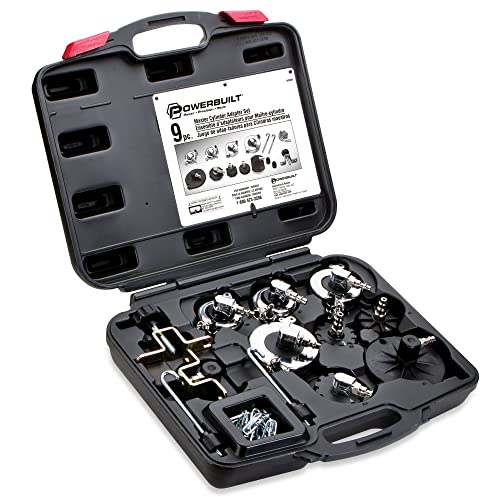 Powerbuilt Master Cylinder Adapter Set, Pressure Brake Bleeding Tool