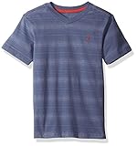 Nautica Boys' Short Sleeve Stripe V-Neck Tee Shirt