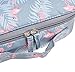 Vercord Travel Makeup Cosmetic Case,Portable Brushes Case Toiletry Bag Travel Kit Organizer Cosmetic Bag, A-Grey Flmingo