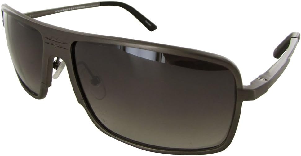 Vuarnet Extreme Unisex VE 7004 Square Aviator Polarized Sunglasses, Palladium