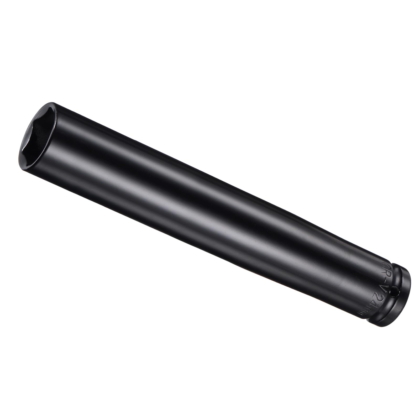 CoCud 1/2" Drive 24mm Deep Impact Socket - 6-Point, CR-V Steel, Rounded Corner Design, Suitable for Eye Bolt Screws