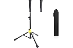 AKOZLIN Baseball Batting Tee Softball Travel Tee Portable Adjustable Height 24.4 to 38.6 inch for Hitting Training Practice w