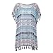 SUDILO Women's Chiffon Tassel Swimwear Cover ups Swim Beach Wear Bikini Cover up