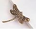 Top Cheer Vintage Style Rhinestone Crystal Dragonfly Brooch Pin Animal Broach Pins Jewelry (Green)