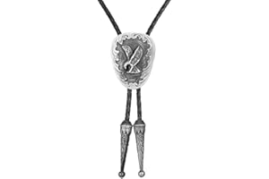 HUABOLA CALYN Bolo Tie for Men- Native American Western Cowboy Golden Longhorn Bull Flying Eagle Bolo tie