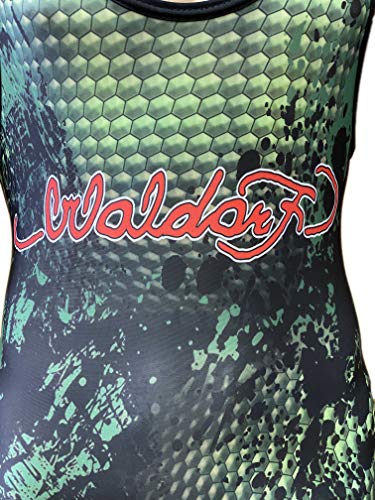 Woldorf USA Wrestling Singlet Green Snake Digital Sublimation (XS)