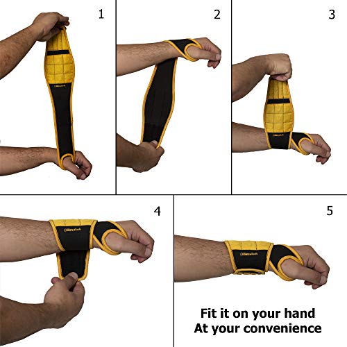 Magnetic Wristband For Tools - Super Strong Magnets Hold Screws, Nails, Drill Bits Hands-Free