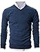 Ohoo Mens Slim Fit Light Weight V-Neck Pullover Sweater