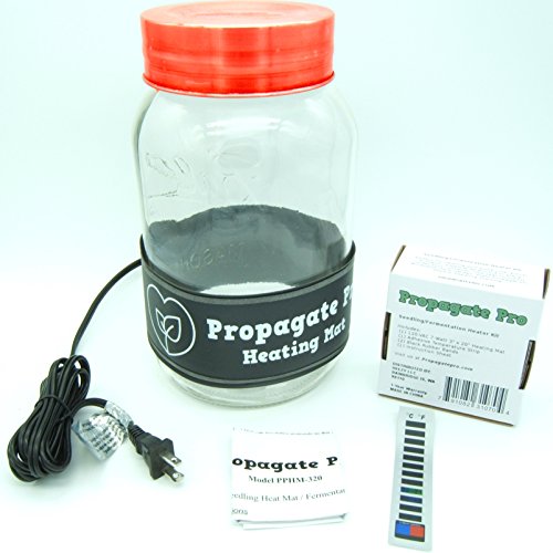 Wrap Around Kombucha Heater Belt | Propagate Pro Brewing and Fermentation Heat Mat Warmer | Keeps Your SCOBY Happy and Productive with Stickon Thermometer