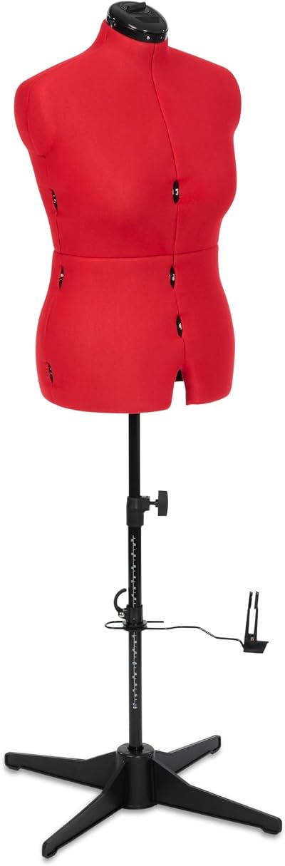 Adjustoform Sew Simple 8 Part Medium Poppy Red Dress Form UK 14-20