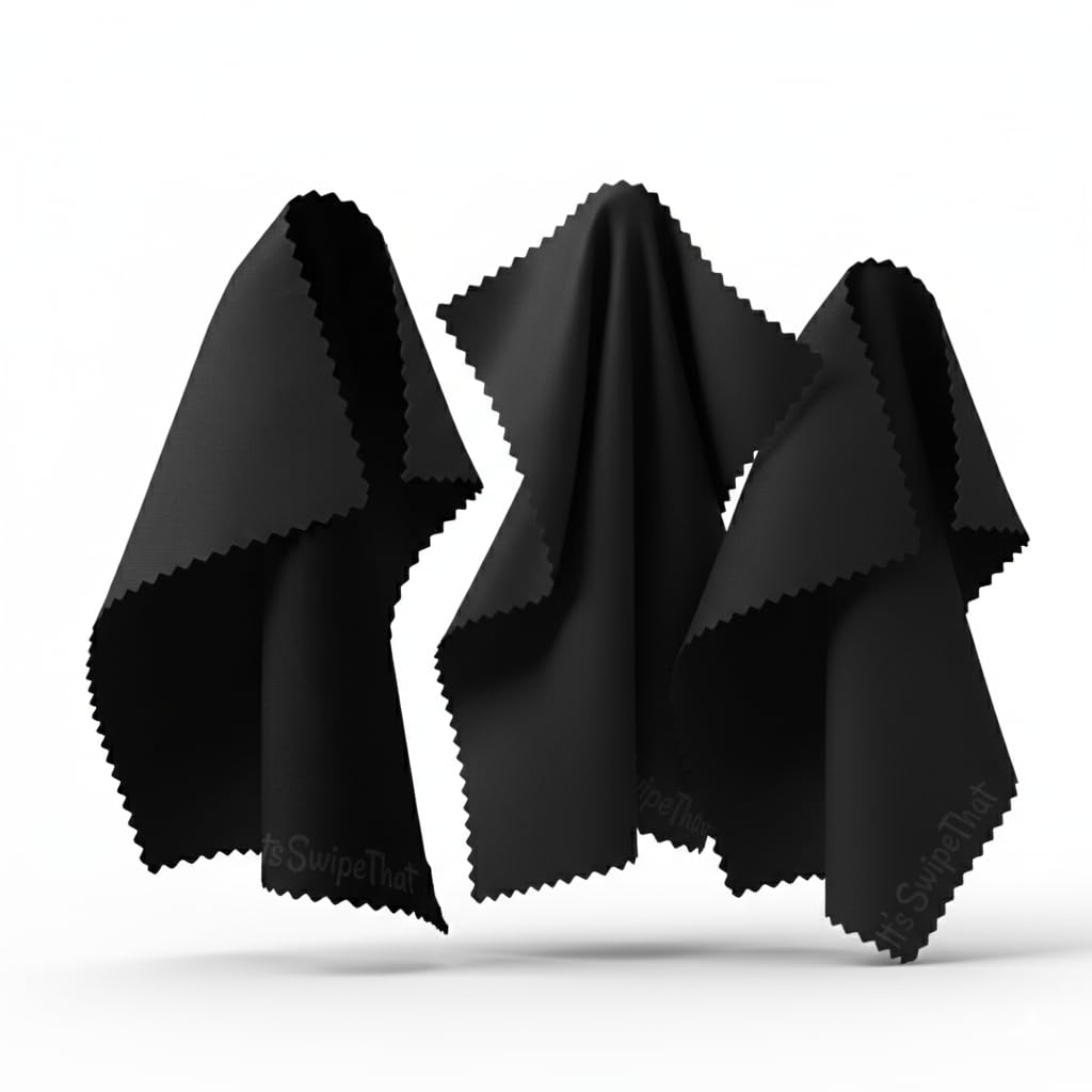 LetsSwipeThat® Microfiber Laptop Keyboard Cover - 3 Pack for 11” Screen - Computer Keyboard Covers - Microfibre Cloth Laptop, iPad & Tablet Screen Protector from Recycled Microfibres