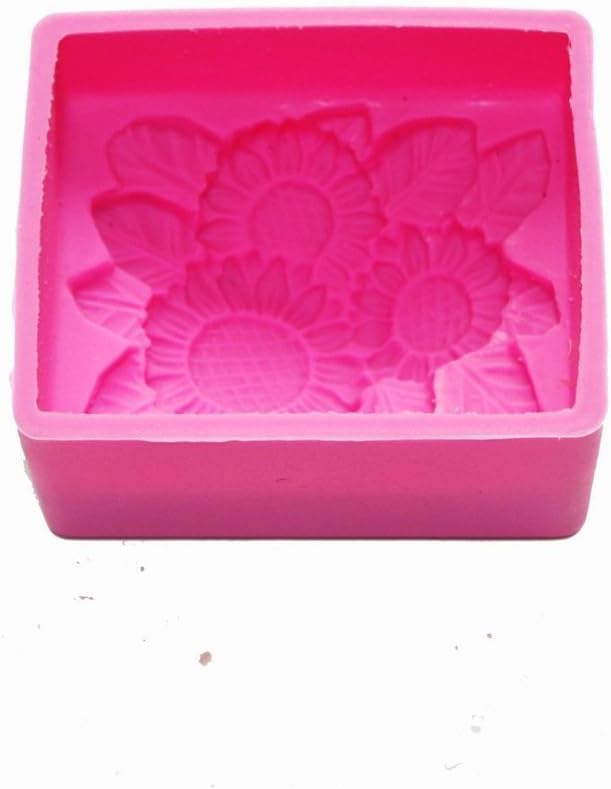 VancgoodsRectangle Sunflower Silicone Soap Mould Candle Making Mould Craft Art DIY Mold