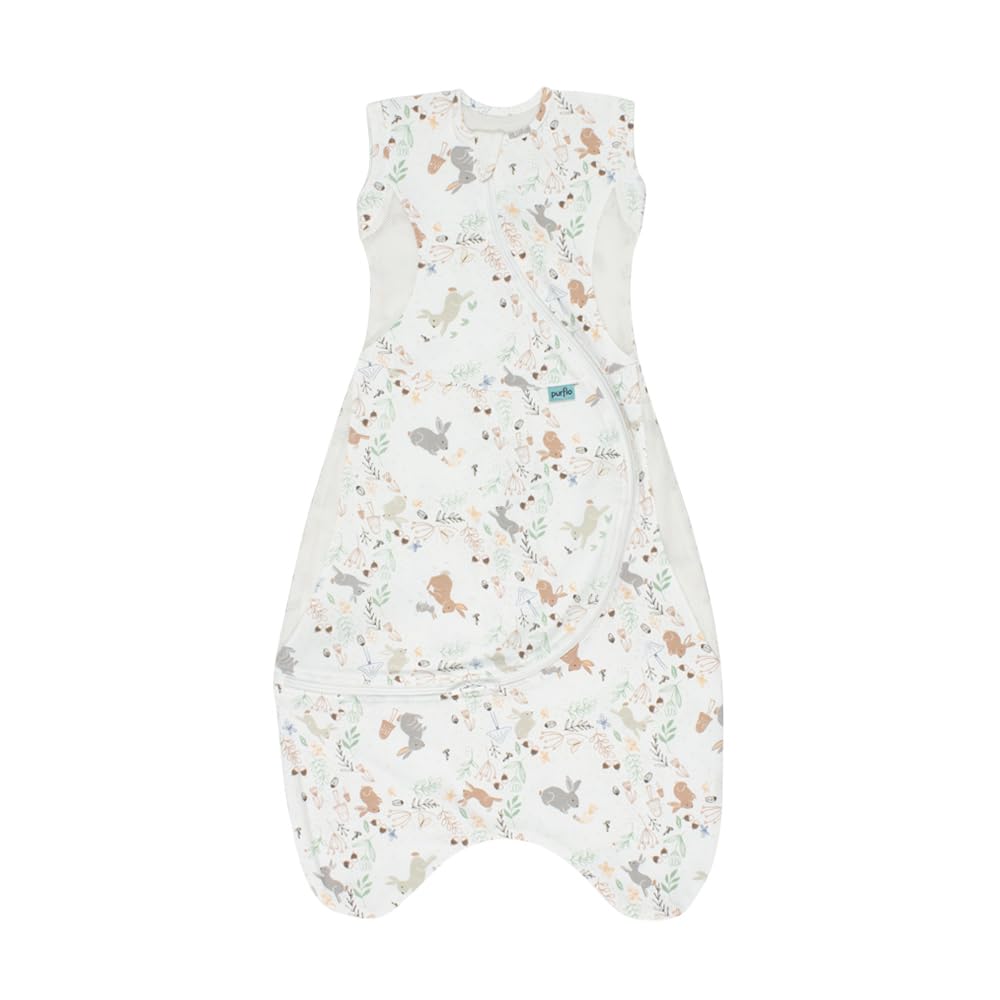 PurFlo CUDDLE TO SLEEP BAG 0.5 TOG 3-12M- STORYBOOK NUTMEG