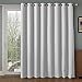 Rose Home Fashion Blackout Sliding Door Curtains, Room Darkening Thermal Insulated Curtains for Living Room Bedroom, Sliding Glass Door Drapes, 1 Panel, W100 x L108, Greyish White