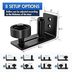 Lvyesea 2 Pack Sliding Barn Door Bottom Guide, Barn