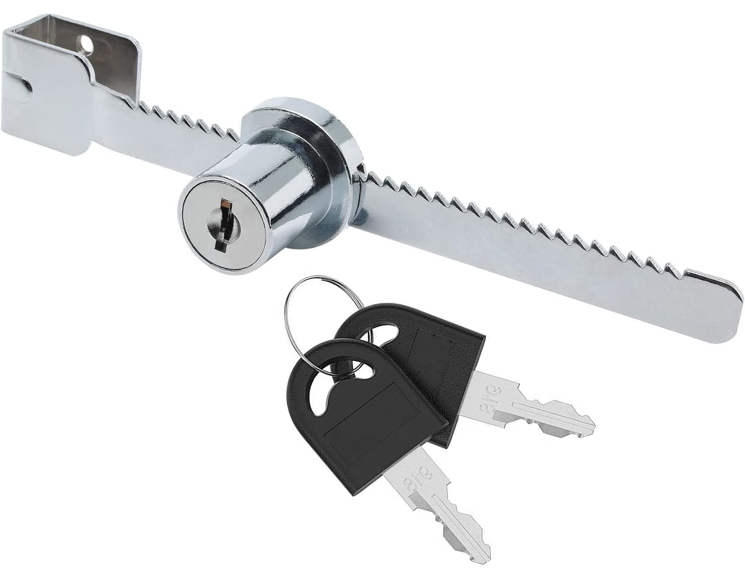 ZiYuya Reptile Vivarium Lock with Key Different, Sliding Terrarium Lock for Glass Door Showcase Displaycase Cabinet Ratchet Locks