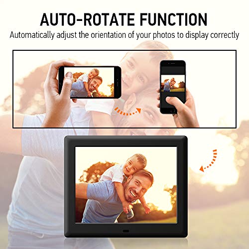image for DBPOWER 8 Inch Digital Photo Frame - 1024x768 IPS HD Display Electroni