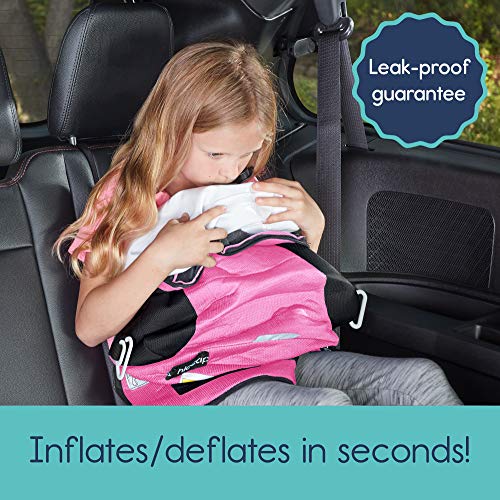 hiccapop UberBoost Inflatable Booster Car Seat Blow up Narrow Backless Booster Car Seat for
