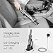 MOOSOO Handheld Vacuum 12KPa Cordless 1.1LB Ultra Lightweight 30 Minutes Mini Hand Vacuum Cleaner with Car Charger/Charging Dock