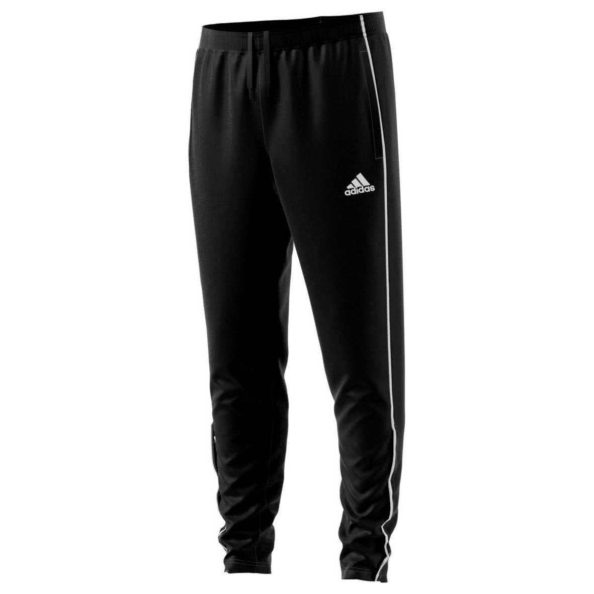 Adidas Kids Core 18 Training Trousers - Black/White, Size 116