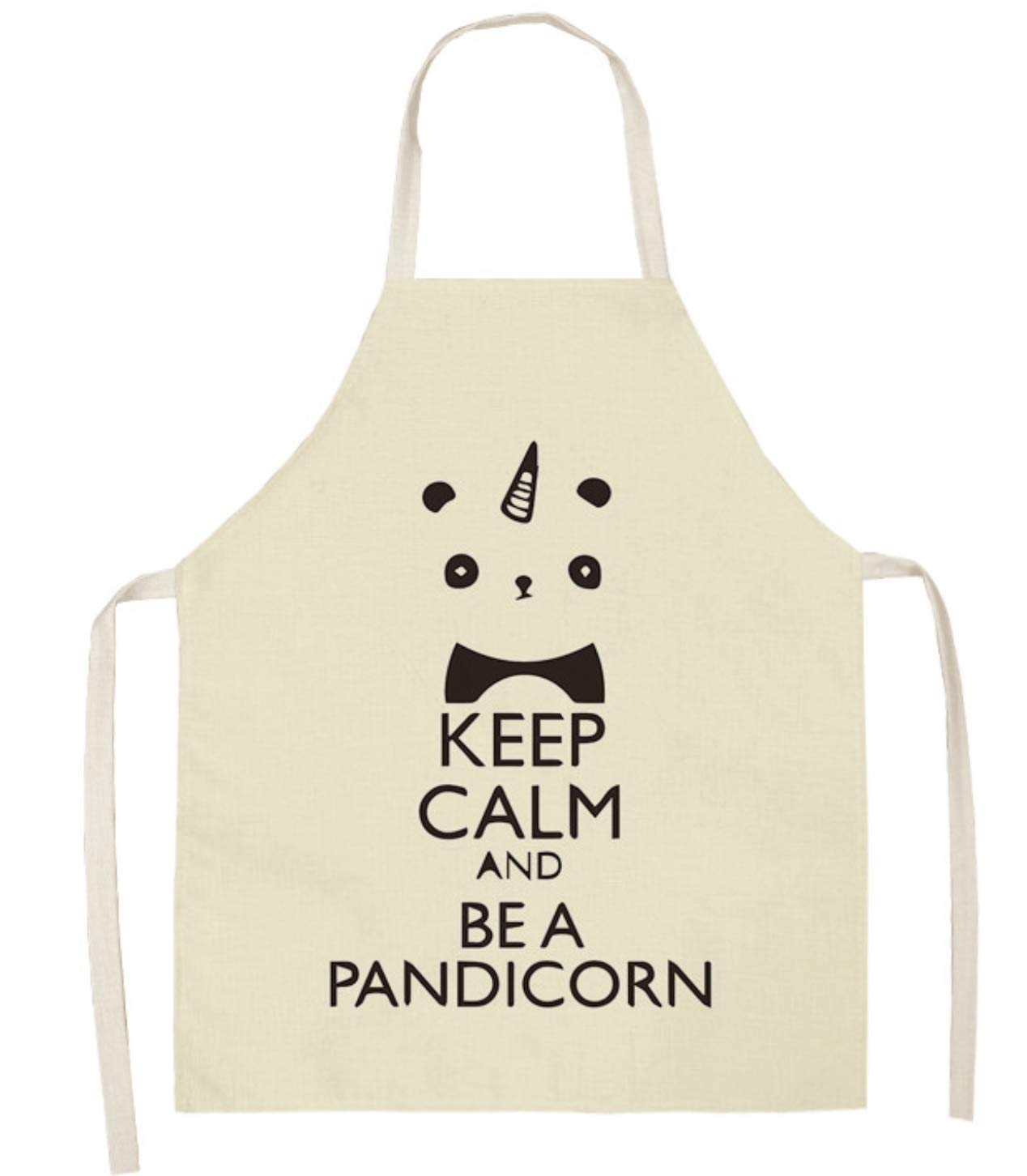 FYBR Panda Adult Children Kitchen kids apron customized funny cartoon panda printing cotton cleaning waterproof bbq apron wholesale