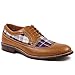 Ferro Aldo MFA-19312D Men's Plaid Perforated Lace Up Oxford Dress Classic Shoes