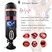 WeDol Male Masturbator Electric Automatic Heating Masturbation Cup with 10 Powerful Thrusting Modes 10 Massage Patterns 10 Speed Frequency & 4 Female Moans 3D Realistic Vagina