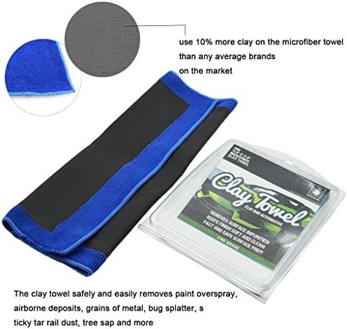 Denali Auto Seekin 45 Microfiber clay Towel , fine grade clay bar cloth for automotive detailing, the clay bar alternative