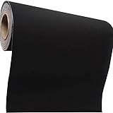 Self Adhesive Velvet Flocking Liner for Jewelry Drawer Craft Fabric Peel Stick15.8" x 158" (Black)