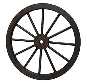 Rustiluz Rueda de Carro decoración Madera de 80 cm de diámetro: Amazon