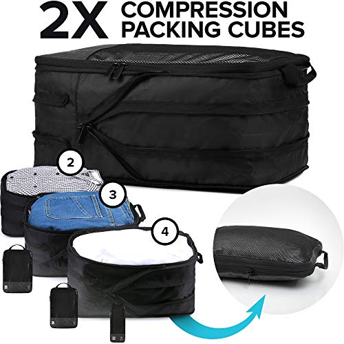 VASCO Compression Travel Packing Cubes Set (Black New) Pricepulse