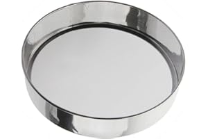 Stainless Steel Flour Sifter with 40 Mesh - Round Fine Mesh Sieve for Baking, Powdered Sugar, Cocoa, Salt - Kitchen Strainer 