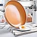 Deik Frying Pan Set, Non-Stick Ceramic Coated Copper Set 8